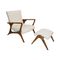 Coutour Lounge Chairs and Ottomans by Vladimir Kagan, Set of 2, Image 2