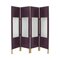 Vintage Lacquered Screen with Four Leaves 1