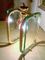 Lámpara colgante italiana de latón y vidrio, años 40, Imagen 6
