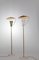 Italian Brass, Marble & Aluminum Floor Lamps, 1950s, Set of 2 5