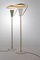 Italian Brass, Marble & Aluminum Floor Lamps, 1950s, Set of 2 1