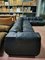 Large Black Leather 7-Piece Modular Sofa by Giuseppe Munari, 1970s 5