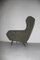 High Back Armchair with Geometric Design, 1950s 2