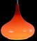 Lámpara colgante de vidrio naranja, Imagen 5