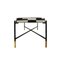 Italian Lacquered Iron Stool with Patterned Fabric, 1970s, Image 3