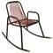 Metal, Plastic, and String Rocking Chair, 1960s, Image 1