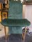 Mid-Century Kazuki Stühle mit grünem Bezug & Gestell aus Messing von Kazuhide Takahama, 2er Set 24
