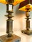 Mid-Century Duotone Brass Table Lamps, 1960s, Set of 2 4