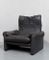 Vintage Maralunga Leather Chair by Vico Magistretti for Cassina, Image 2