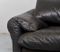 Vintage Maralunga Leather Chair by Vico Magistretti for Cassina, Imagen 5