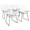 Wire Dining Chairs in the style of Harry Bertoia for Knoll, 1952, Set of 4 1