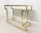 Vintage Brass & Marble Console Table 4