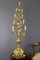 Candelabro elettrificato in ottone dorato e bronzo, Immagine 20