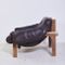 Leather Lounge Chair with Ottoman, 1970s, Image 2