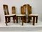 Italian Dining Chairs in the Style of Afra and Tobia Scarpa, 1970s, Set of 6, Image 5