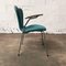Turquoise Upholstered Model 3207 Butterfly Chairs by Arne Jacobsen, 1950s, Set of 4, Image 17
