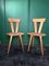 Hand Twisted V-Shaped Back & Heart Shaped Seat Chairs from Wladyslaw Wincze, 1940s, Set of 2, Image 1
