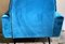 Vintage Italian Armchair in Velvet Ottanio Color, Imagen 14