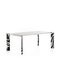 Minimalist Aluminium Extendable Long Black White Metaverso Dining Table by Laab Milano, Image 1