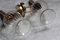 Art Deco Golden Metal and Glass Sconces, 1960s, Set of 2 12
