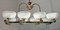 Kronleuchter aus Muranoglas & Messing von Ercole Barovier für Barovier & Toso, 1940er 1