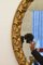 Antike Spiegel mit Vergoldetem Schleifenrahmen, 2er Set 3