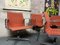 Aluminum EA 108 Chairs in Hopsak Orange by Charles & Ray Eames for Vitra, Set of 4 5