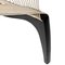 Silla Harp danesa de cuerda y madera lacada en negro de Jørgen Høvelskov, años 60, Imagen 4