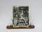 Art Deco French Wood & Chrome Picture Frame 2