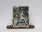Art Deco French Wood & Chrome Picture Frame, Image 2