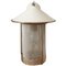 French Hollywood Regency Brass & White Metal Hanging Lantern, 1960s-1970s 9