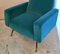 Vintage Italian Armchair in Velvet Ottanio Color, Imagen 12