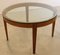 Round Coffee Table with Glass Top, Image 1