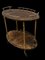 Side table or Trolley in Goatskin and Brass attributed to Aldo Tura, Italy, 1960s, Image 2