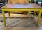 Yellow-Painted Farm Table, 1950s 1