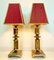 Mid-Century Duotone Brass Table Lamps, 1960s, Set of 2 1