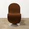 1-2-3 Series Brown Fabric Dining Chair by Verner Panton, 1973 6