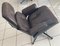 Black Lounge Chair and Ottoman in Leather by Charles & Ray Eames for Herman Miller, 1980s, Set of 2, Image 6