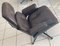 Set of Black Lounge Chair and Ottoman in Leather by Charles & Ray Eames for Herman Miller, 1980s, Image 6