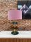 Mid-Century Italian Modern Style Murano Glass and Brass Table Lamps, Set of 2 7