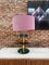Mid-Century Italian Modern Style Murano Glass and Brass Table Lamps, Set of 2, Image 7