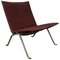 Red Leather PK22 Lounge Chair by Poul Kjaerholm for E. Kold Christensen, 1956, Image 1