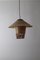 Leather Boho Pendant Lamp, 1960s, Image 3