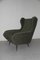 High Back Armchair with Geometric Design, 1950s 7