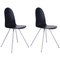 Vintage Black Lacquered Tongue Chair by Arne Jacobsen 1