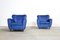 Fauteuils Vintage Bleus, Italie, 1960s, Set de 2 5