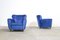 Vintage Italian Blue Armchairs, 1960s, Set of 2, Image 7