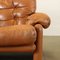 Italian Coronado Armchair & Footrest in Leather by Tobias Scarpa for B&B Italia, 1960s, Set of 2 7