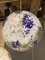 Lampe Sphère Blanc Laiteux en Verre de Murano avec Murrine Bleue et Feuille d'Or de Simoeng 3