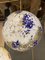 Milky-White Sphere Lamp in Murano Glass with Blue and Gold-Leaf Murrine from Simoeng 3